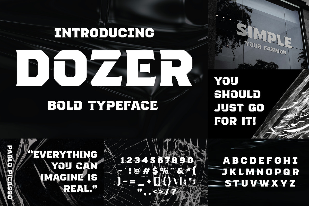 Military Font Bundle - 90 Fonts!, a Sans Serif Font by HipFonts (Photo 8 of 15)