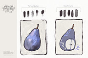 Gouache Brushes for Procreate, a Brush Add-On by Lisa Glanz (Thumbnail 3 of 14)