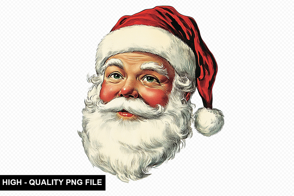 Vintage Santa Clipart Bundle, an Illustration by crative8112 (Photo 5 of 11)