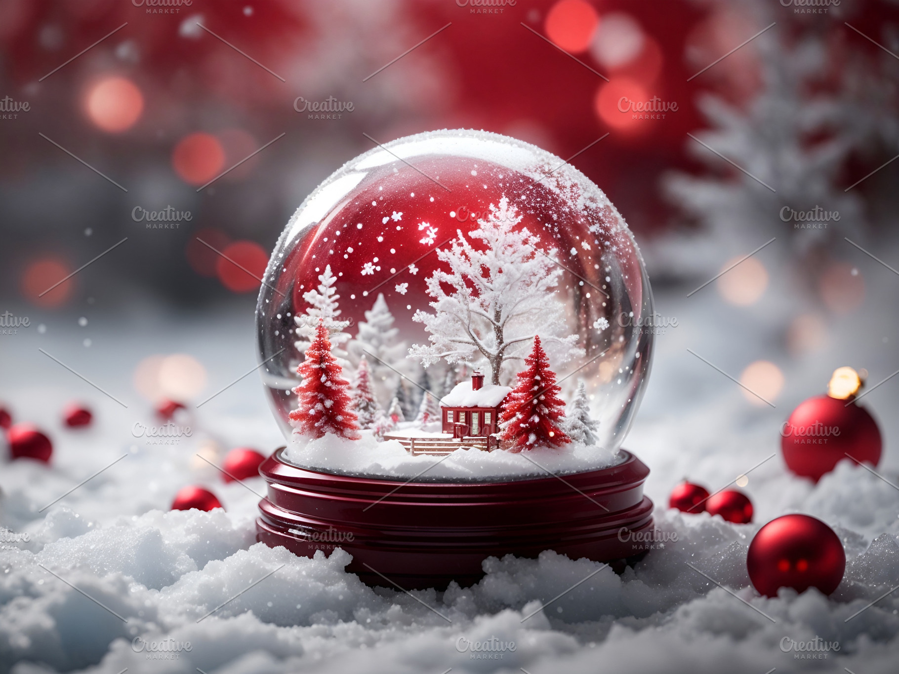 snow globe with christmas scene, a Holiday Photo by sirylok