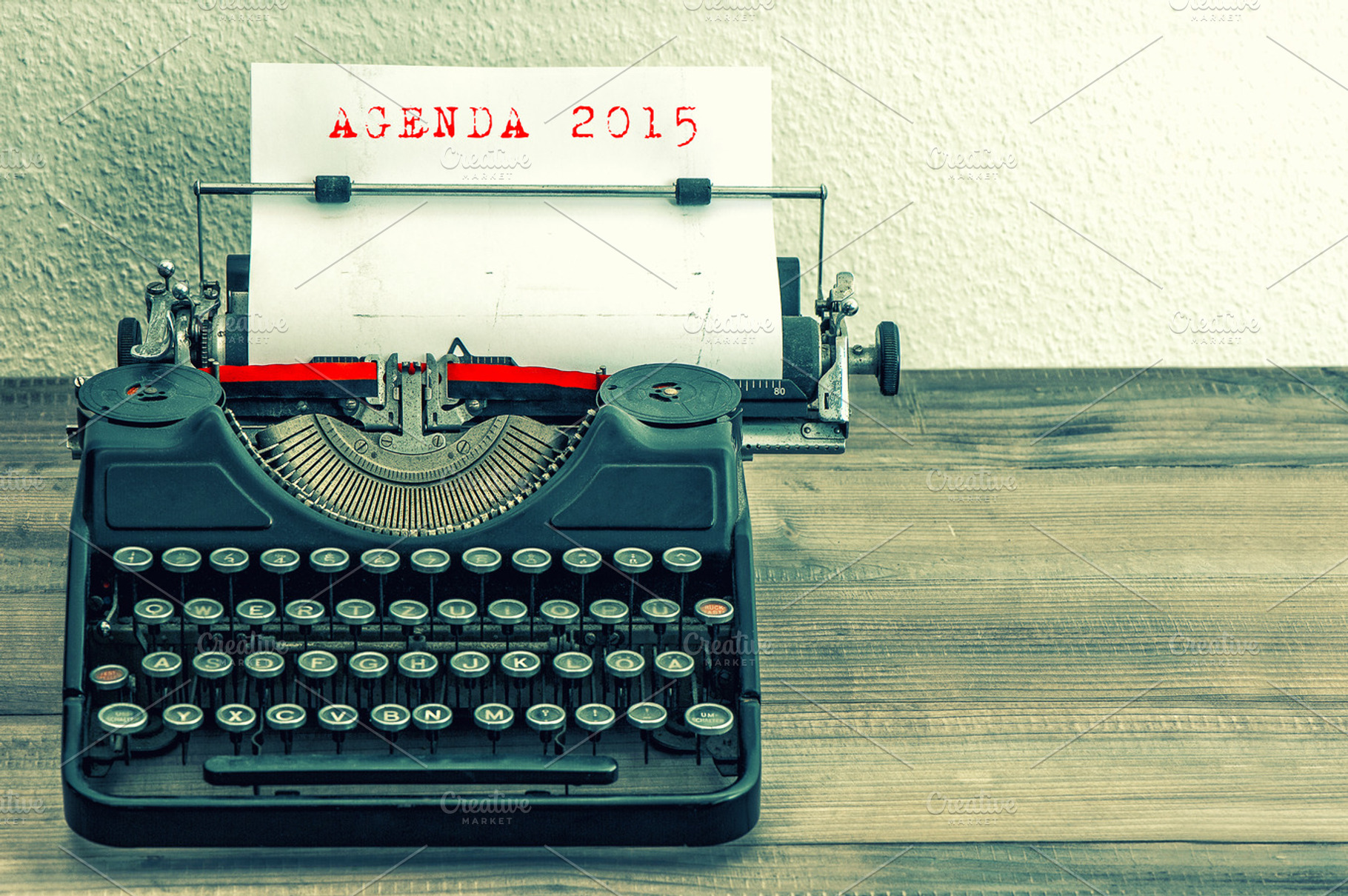 Antique Typewriter Agenda 2015, a Business Photo by LiliGraphie