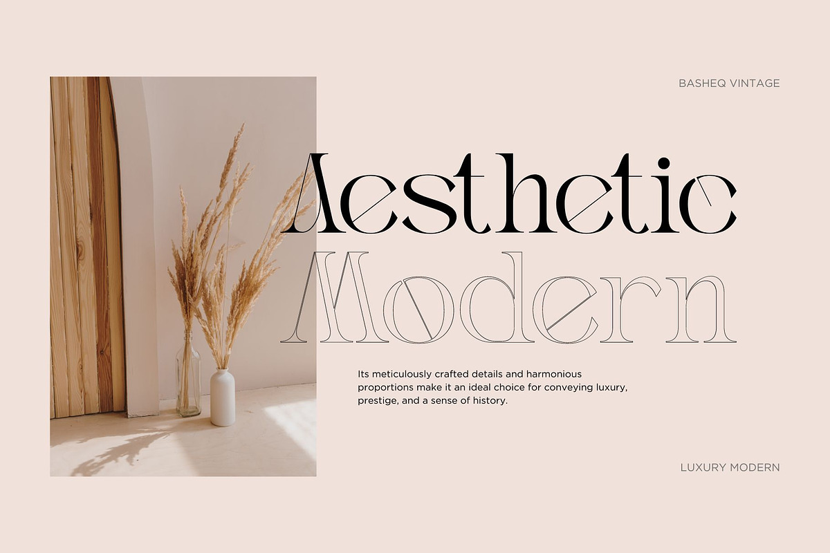 Basheq Vintage - Modern Serif, a Serif Font by Nirmana Visual (Photo 3 of 18)