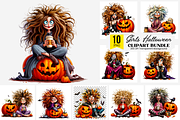 Spooky Halloween Girls PNG Bundle, a Graphic by Rina Akther (Thumbnail 1 of 11)