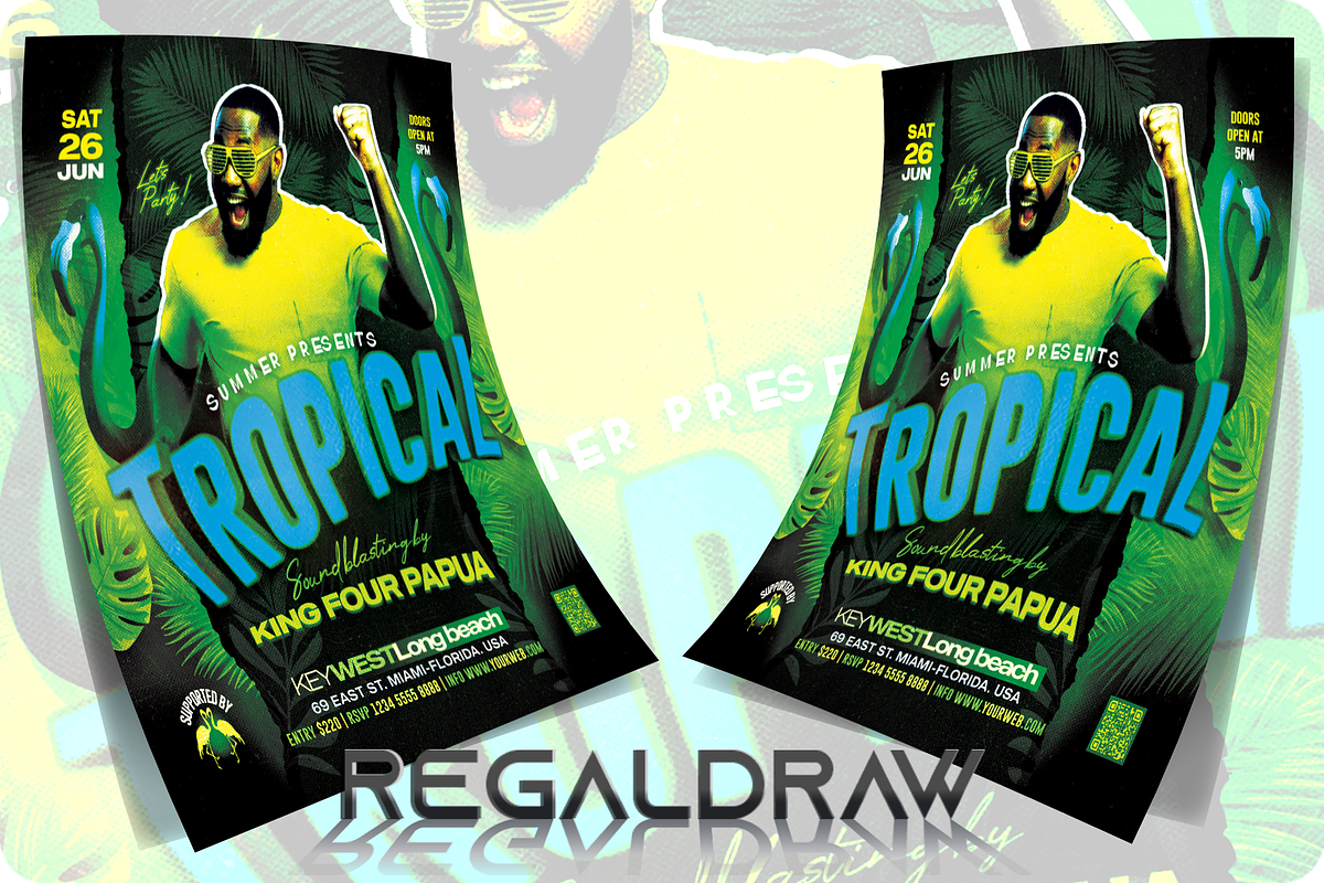 Tropical Flyer, a Flyer Template by regalDRAW (Photo 2 of 3)