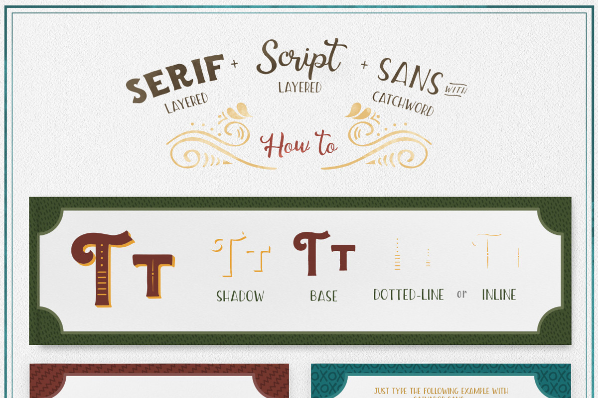 The Salvador - Font Combination preview 3