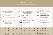 Attorney Resume template, Lawyer CV, a Resume Template by HIRED Design Studio (Thumbnail 8 of 11)