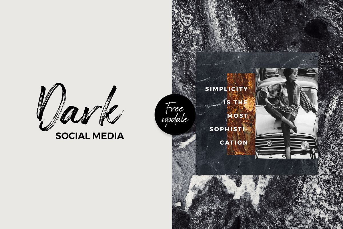Dark Social Media Pack, a Social Media Template by RedRiver Studio (Photo 8 of 17)