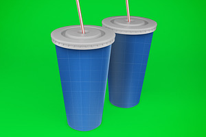 Soda Cups Mockup