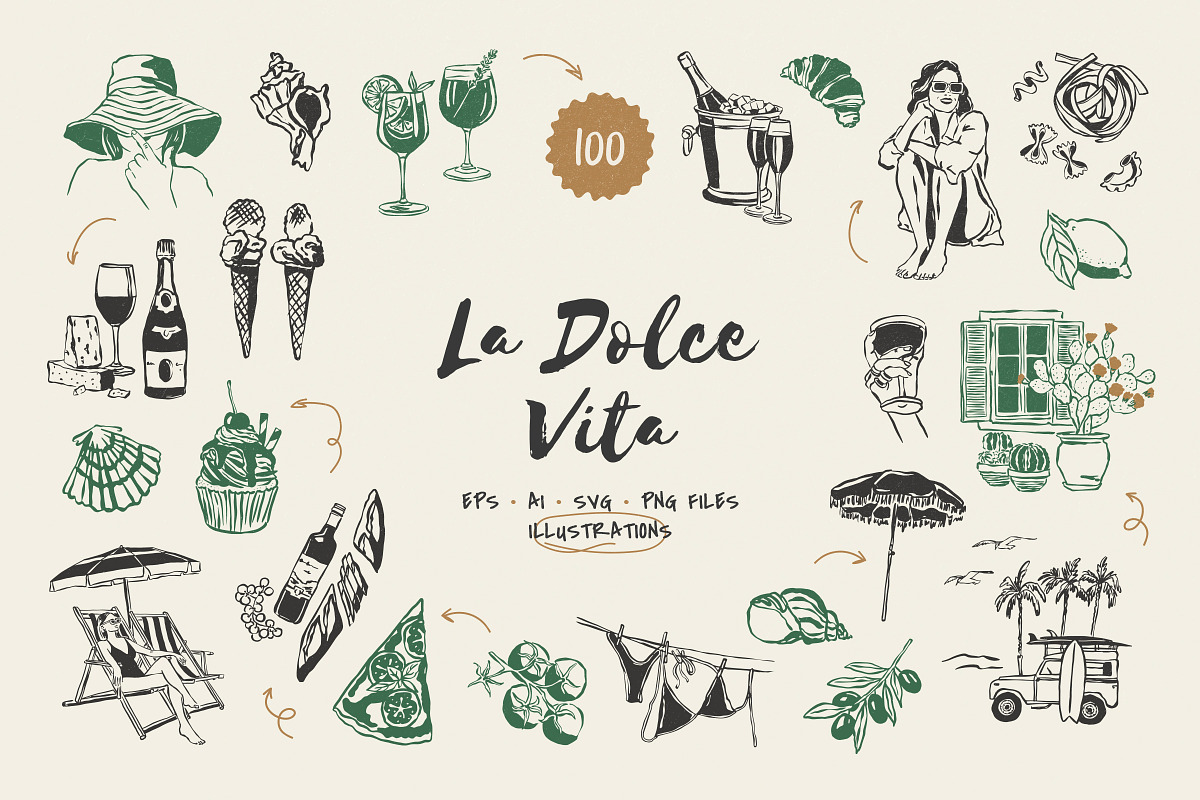 Illustration Bundle 10 in 1, an Object Graphic by iStar Design (Photo 14 of 21)