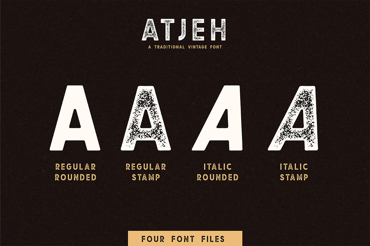 Atjeh - A Traditional Vintage Font preview 3