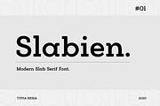 Slabien Slab Serif, a Slab Serif Font by Typia Nesia (Thumbnail 1 of 10)