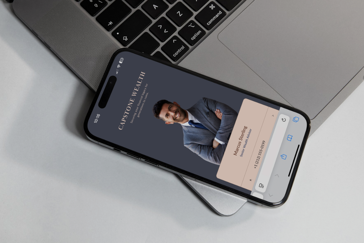 Consultant Link in Bio Canva Website, a Landing Page Template by batang (Photo 5 of 5)