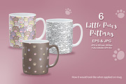 Little Paws Seamless Patterns Set, a Pattern Graphic by DrawStudio1988 (Thumbnail 5 of 10)
