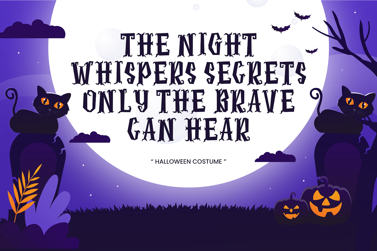 Halloween Custome - Halloween Font, a Handwritten Font by Umitype (Photo 7 of 8)