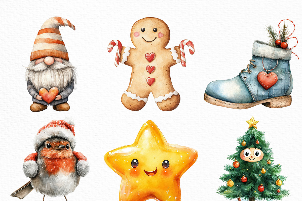 Cute Illustration Christmas PNG, an Illustration by Craft Nest (Photo 5 of 6)