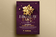 Birthday Invitation | 3 Psd Template, a Flyer Template by Rome B Creation (Thumbnail 3 of 4)