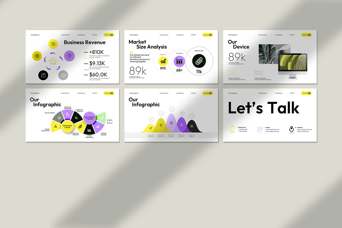 Modern Digital Marketing Template, a Presentation Template by Creative-Work (Photo 7 of 9)