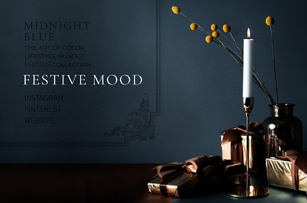 MIDNIGHT BLUE BUNDLE. 100+, a Social Media Template by OntheMoon
