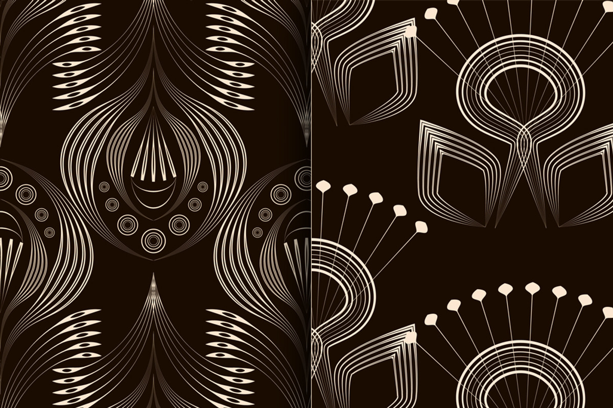 Patterns modern backgrounds Art Deco, a Pattern Graphic by Futurel (Photo 4 of 4)