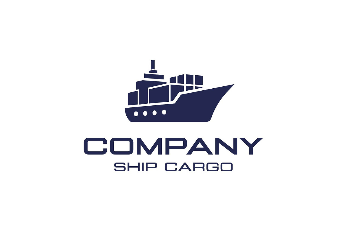 Cargo Ship Boat Transportation Logo, a Branding & Logo Template by funpixel