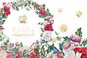 Christmas floral border, png frame, a Decorative Illustration by WonderWonder (Thumbnail 10 of 11)