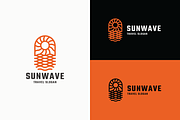 Sun Wave Travel Logo, a Branding & Logo Template by Design_Planet (Thumbnail 1 of 3)
