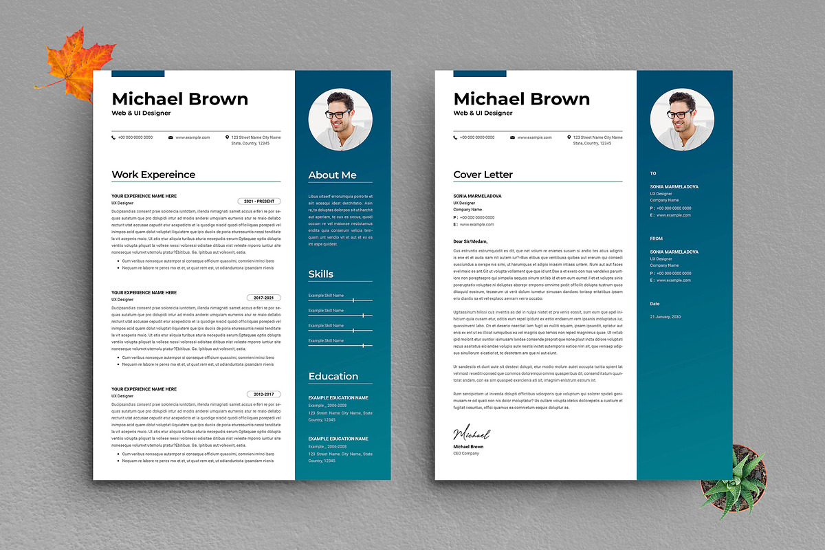 Minimalist Resume and Cover Letter