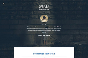 Sinulle Fullscreen Wordpress Theme