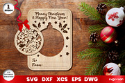 Christmas Greeting Cards Ornament, an Illustration by svgocean (Thumbnail 6 of 7)