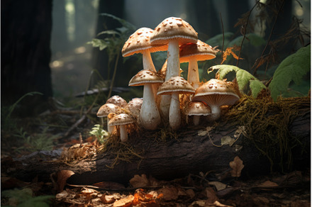 Natural Organic mushrooms. Generate, a Food & Drink Photo by Ylivdesign