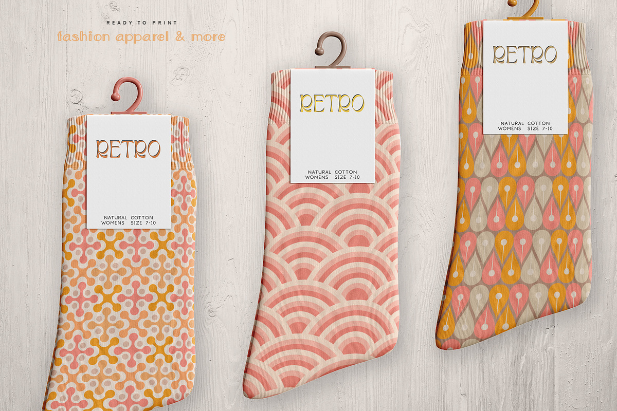 42 Groovy Retro Summer Patterns, a Pattern Graphic by Jennadesigns (Photo 12 of 21)