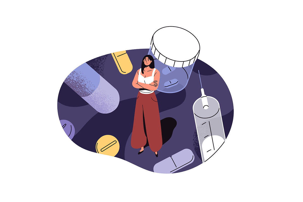 Addictions, bad habits concepts set, a Person Illustration by PaperTrident (Photo 3 of 9)
