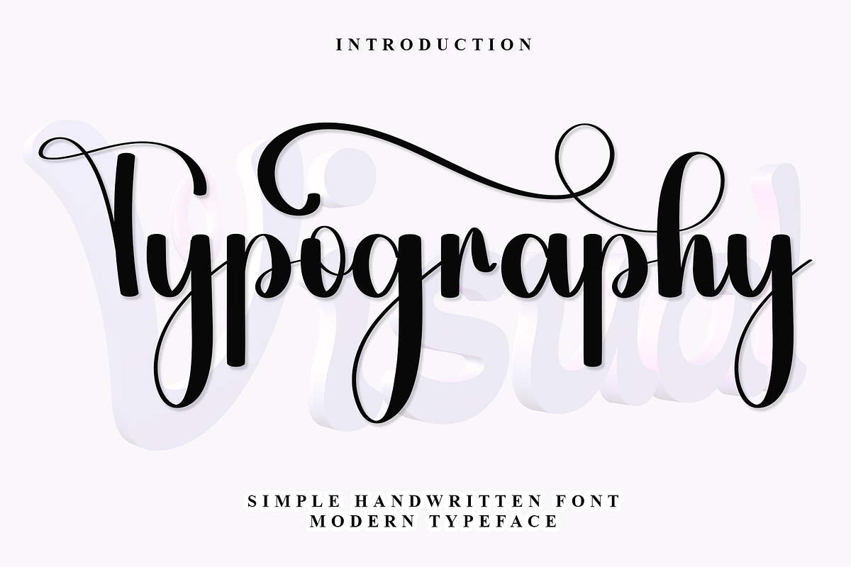 Typography, a Handwritten Font by InermediaSTUDIO (Photo 1 of 7)