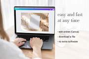 Card Mockup 5x7 Online Edit Canva, a Product Mockup by PawMockups 2 (Thumbnail 3 of 7)