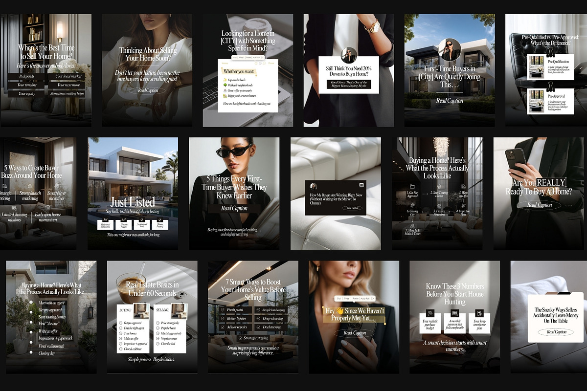 600 Real Estate Content Kit, a Social Media Template by Instprofi | Studio Estimo (Photo 2 of 13)
