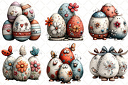 Whimsical Easter Eggs Clipart, an Illustration by Black Bird Studio (Thumbnail 4 of 7)
