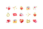 Valentine 3D icons, Iconly Pro, an Emoji Icon by Lumina_ui_ux202 (Thumbnail 3 of 6)