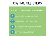 Kids Chore Chart, Canva Editable, a Stationery Template by Earley Bird Design Studio (Thumbnail 4 of 6)