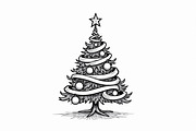 Holiday Window Christmas Tree Bundle, an Illustration by Amazin_art (Thumbnail 18 of 21)