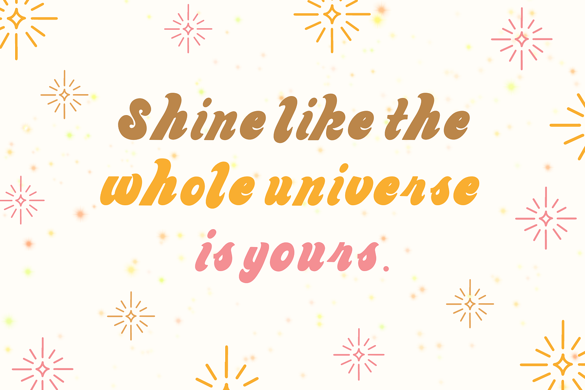 Glitter | Dingbats Font, a Font by BAMBIN (Photo 5 of 8)