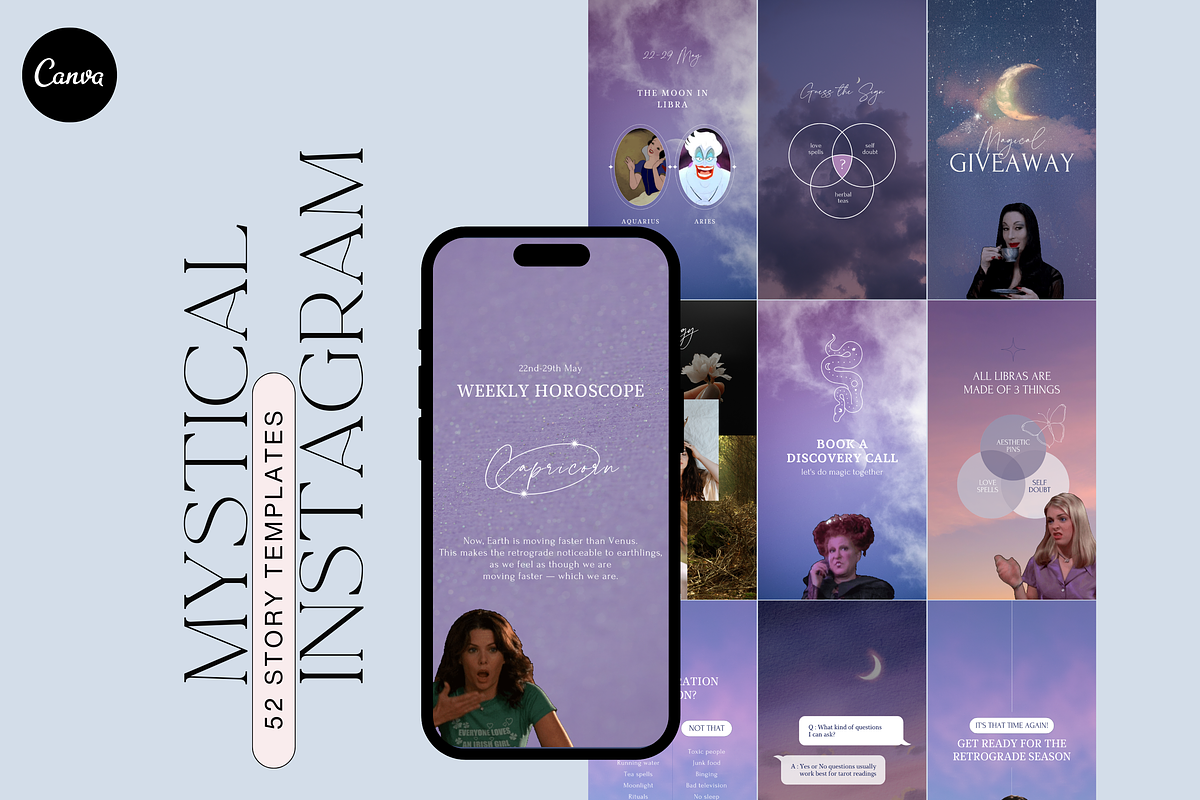 Witchy Instagram Story Template, a Social Media Template by Story Native (Photo 1 of 10)