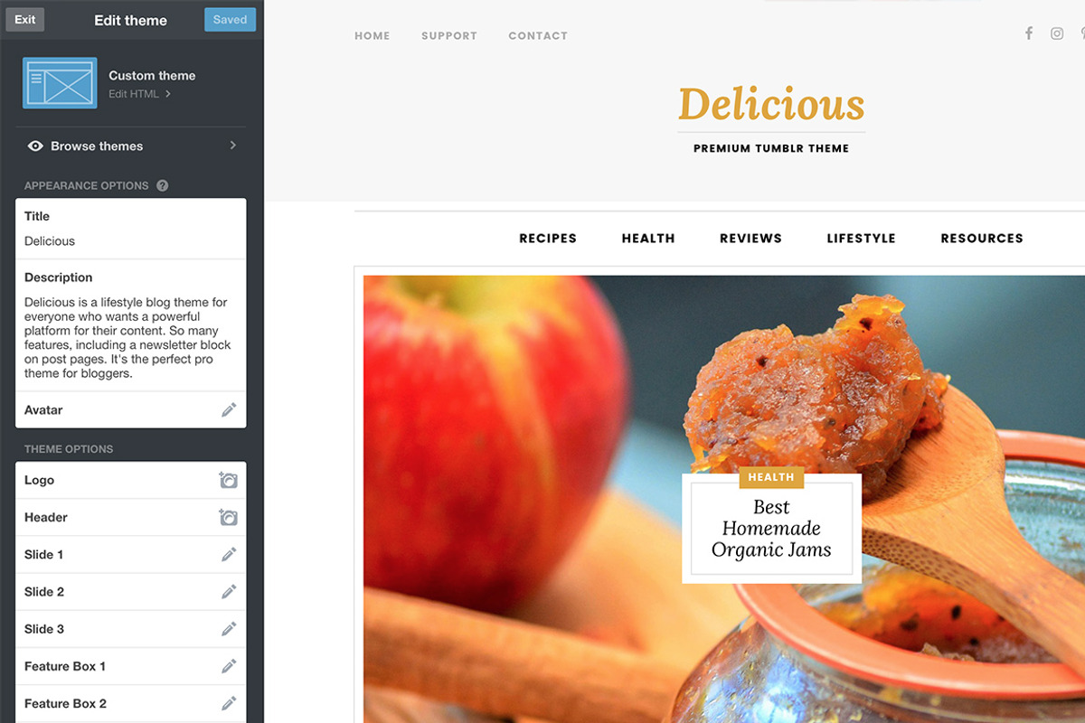 Delicious Tumblr Theme, a Websites & App Template by Themelantic (Photo 6 of 6)