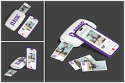 Polaroid and Phone mockup, an iPhone Mockup by Unerispace (Thumbnail 1 of 5)