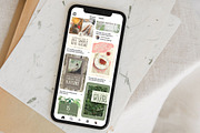 Sage Boho Pinterest Canva Templates, a Social Media Template by Made by Melody (Thumbnail 7 of 7)