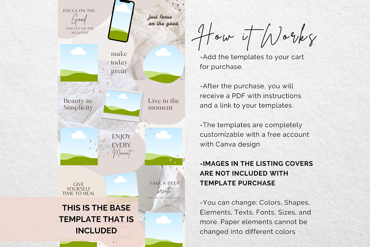 Wellness Instagram Puzzle Template, a Social Media Template by Social Assumptions (Photo 6 of 10)