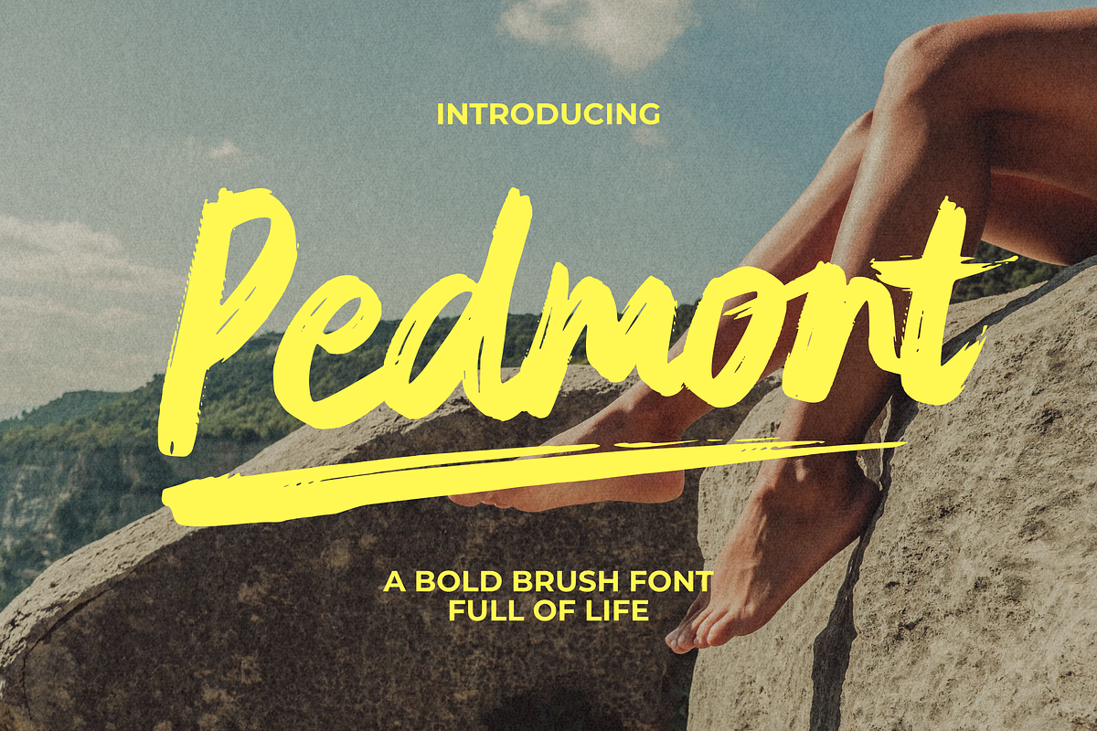 Pedmont, a Handwritten Font by Gatype (Photo 1 of 11)
