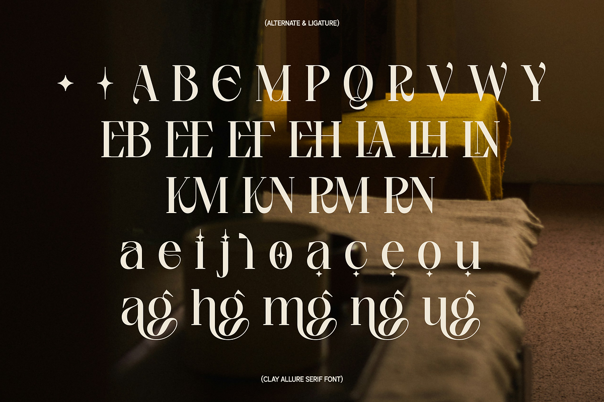 Clay Allure Modern Elegance Font, a Serif Font by Claymoon Lab (Photo 6 of 7)