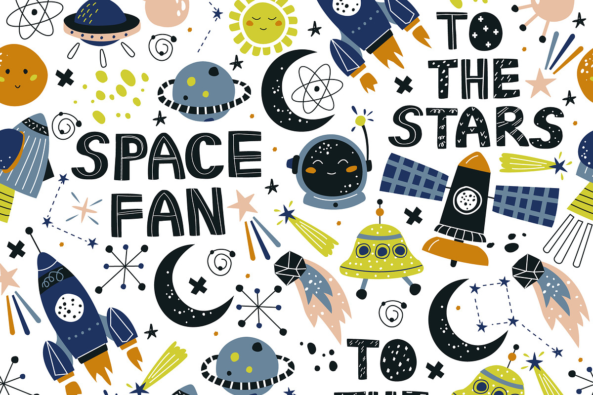 Space patterns, a Pattern Graphic by narinadraban (Photo 6 of 6)