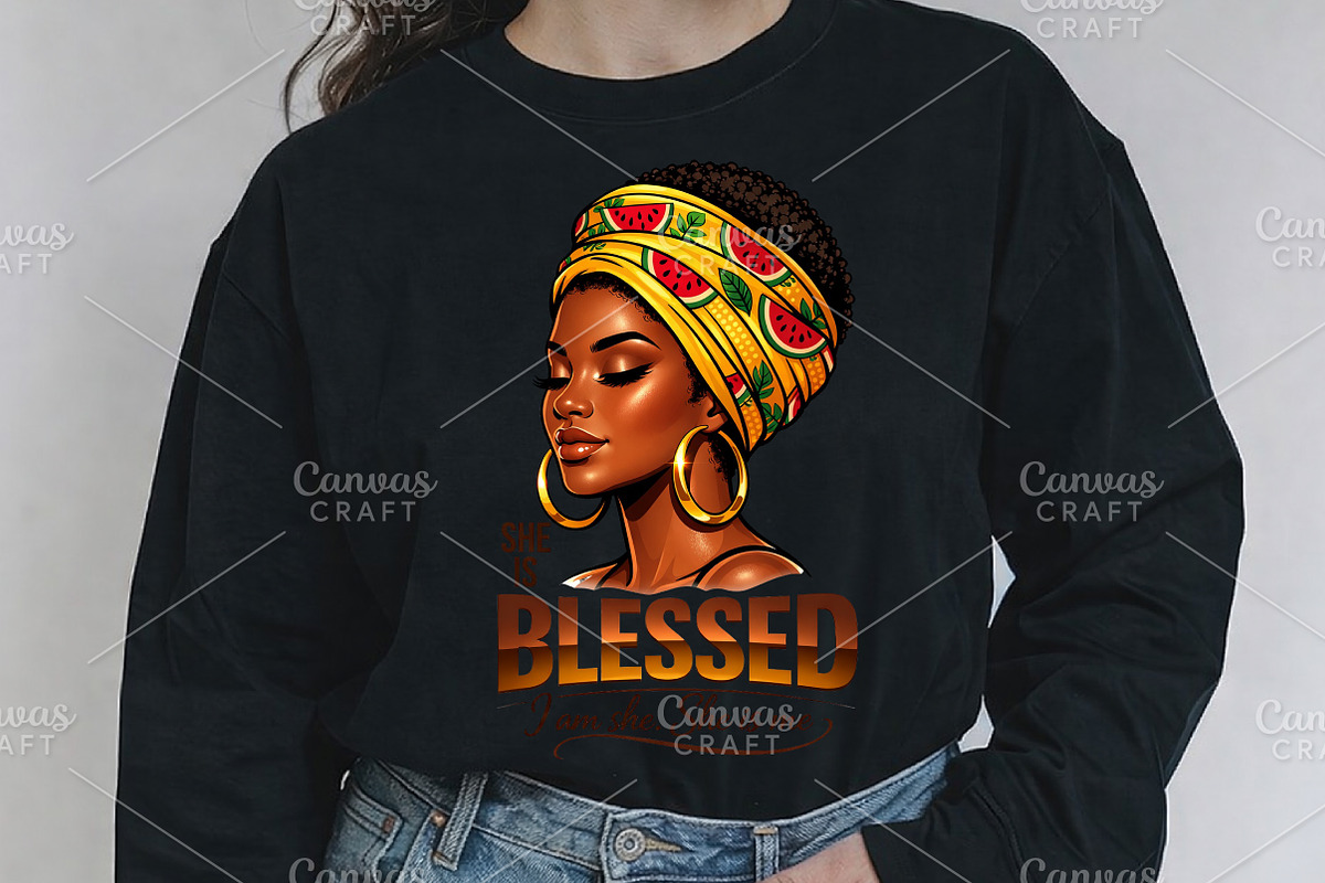 She is Blessed Black History Month, an Illustration by Canvas Craft (Photo 3 of 6)