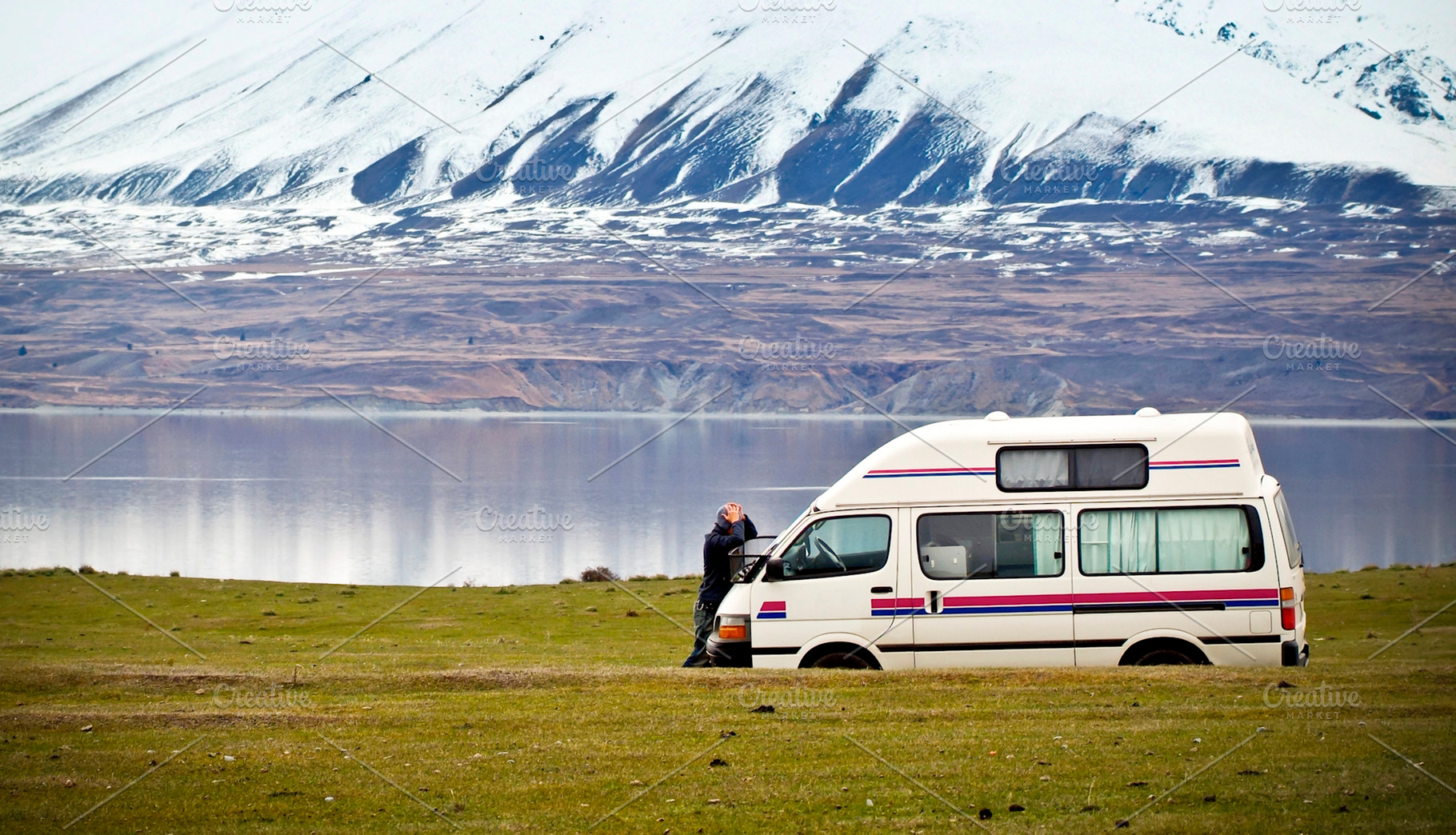 Lost Tourist With Van In Country, a Person Photo by THP Creative